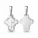 Крест из серебра 925 пробы с
