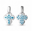 Крест из серебра 925 пробы с