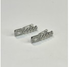 Серьги из белого золота 585 пробы