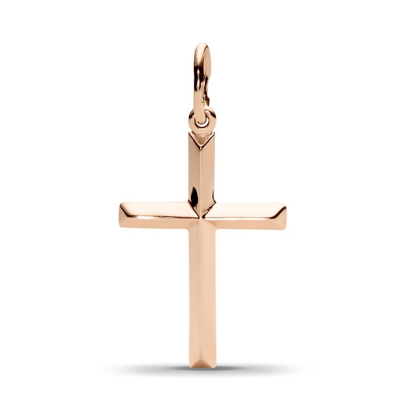 Купить католический крестик из красного золота 585 пробы в интернетмагазине Золотая Жила