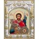 Икона Александр Невский благоверный князь в серебряном окладе