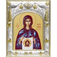 Икона Вероника Святая мученица в серебряном окладе фото