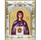 Икона Вероника Святая мученица в серебряном окладе