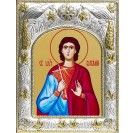 Икона Виталий Святой мученик  в серебряном окладе