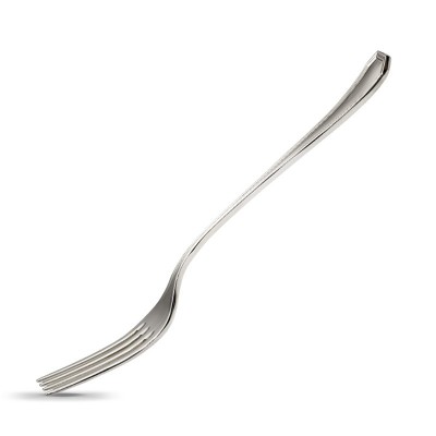 Красивая столовая вилка "Элегант" из серебра 925 пробы фото