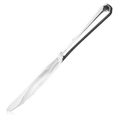 Великолепный столовый нож "Элегант" из серебра 925 пробы фото