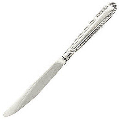 Изумительный столовый нож из серебра 925 пробы фото