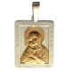 Владимирская Богородица. Образок нательный из серебра 925 пробы с золотым покрытием