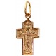 Крест православный из серебра 925 пробы с золотым покрытием