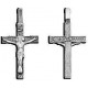 Серебряный православный нательный крест, серебро 925 пробы с чернением