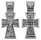 Серебряный православный нательный крестик, серебро 925 пробы с чернением