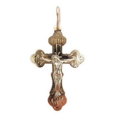 Крест православный, золото 585 пробы фото