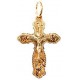 Золотой нательный крестик православный, золото 585 пробы