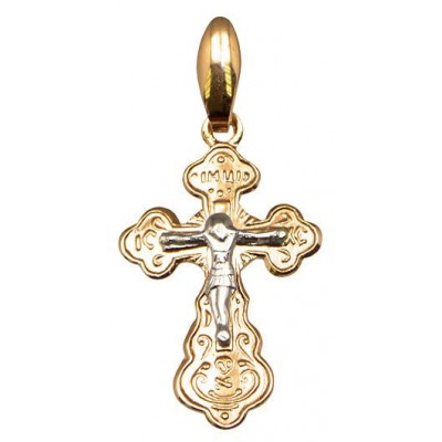 Крест православный из золота 585 пробы фото