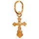 Нательный православный крест для младенца, золото 585 пробы