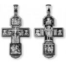 Крест нательный "Распятие Христово" из серебра 925 пробы с чернением