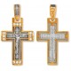 Серебряный крест, 925 проба с золотым покрытием с молитвой "Господи спаси и помилуй мя грешного…"