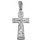 Серебряный крестик православный, серебро 925 пробы 