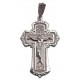  Православный серебряный нательный крестик, серебро 925 пробы