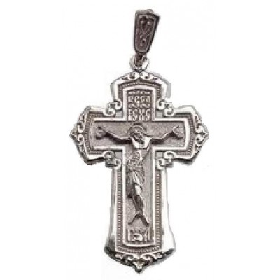  Православный серебряный нательный крестик, серебро 925 пробы фото
