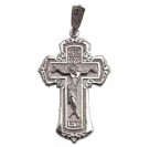  Православный серебряный нательный крестик, серебро 925 пробы