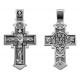 Серебряный нательный крест православный, серебро 925 пробы с чернением