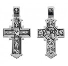 Серебряный нательный крест православный, серебро 925 пробы с чернением