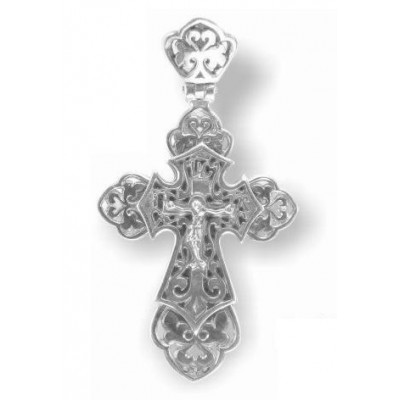 Серебряный крестик, серебро 925 пробы фото