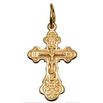 Православный золотой крестик, золото 585 пробы фото