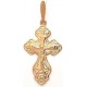 Золотой нательный крест православный, золото 585 пробы