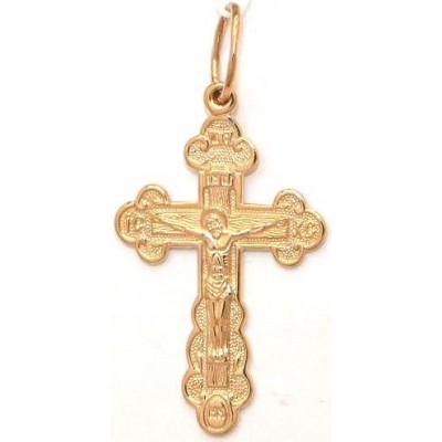 Православный крест, золото 585 пробы фото