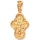 Золотой нательный крест православный, золото 585 пробы