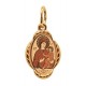 Тихвинская ("детская")  Богородица.  Иконка на шею, золото 585 пробы