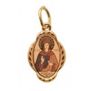 Таисия Св. Золотая подвеска-иконка, золото 585 пробы