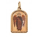 Ангел Хранитель Нательная икона, золото 585 пробы