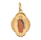Ангел Хранитель Нательная иконка, золото 585 пробы