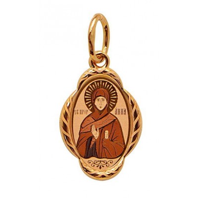 Анна Пророчица Золотая именная иконка, золото 585 пробы фото