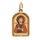 Никита Св. Именная иконка на цепочку, золото 585 пробы