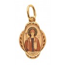 Нина Св. Именная иконка-кулон на шею, золото 585 пробы