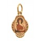 Мария Египетская Св. Золотая иконка на шею, золото 585 пробы