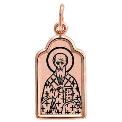 Св. Михаил. Именная иконка с гравировкой, золото 585 пробы фото