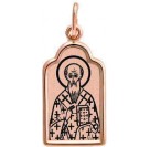 Св. Михаил. Именная иконка с гравировкой, золото 585 пробы