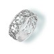 Прелестное православное кольцо с 24 фианитами из серебра 925 пробы