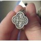 Православный  мужской перстень из серебра 925 пробы