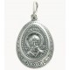 Святой Николай Чудотворец. Нательная иконка из серебра 925 пробы