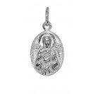Святая блаженная Ксения Петербургская. Нательная именная иконка из серебра 925 пробы