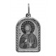 Святой великий князь Александр Невский. Именной образок, серебро 925 пробы