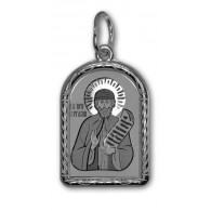 Преподобный Виталий. Именная иконка, серебро 925 пробы фото