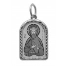 Святой благоверный князь Вячеслав. Именной нательный образок из серебра 925 пробы