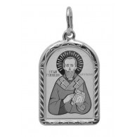 Святитель Геннадий. Именная иконка из серебра 925 пробы фото